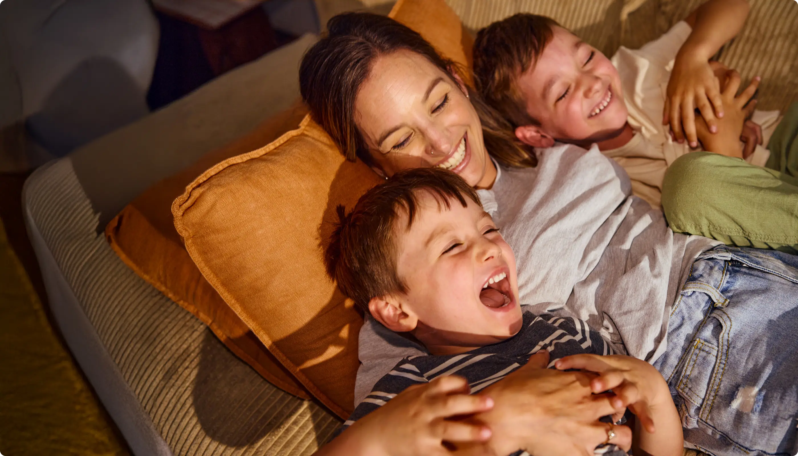 A family at home