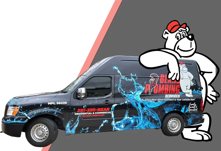 Bear's Plumbing service van